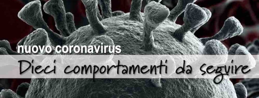 Coronavirus Comportamenti da seguire